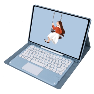<strong>For</strong> <strong>SAMSUNG</strong> S10 Ultra/S9 Ultra/S8 ultra 14.6&quot; Detachable Round Key Trackpad BT Wireless <strong>Keyboard</strong> case - Product Image 1