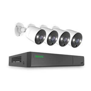 Cantonk 4K HD Outdoor <strong>Security</strong> Camera <strong>System</strong> 8-Channel Poe NVR Wide Angle <strong>IP</strong> POE Camera Built-in Mic Full Set for Home/Shop/Farm