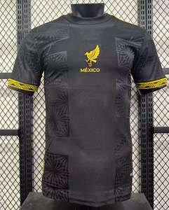 Custom Wholesale Top Thailand 2526 New Season <strong>Mexico</strong> Special Edition Black Soccer Jersey 2025 <strong>Mexico</strong> Black Diy Football Jersey - Product Image 1