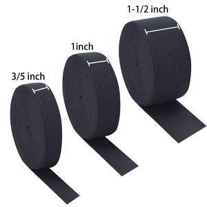 缝纫弹力松紧带线轴，3/5，1，1-1/2英寸宽，5.5码/卷 (黑色) - Product Image 3