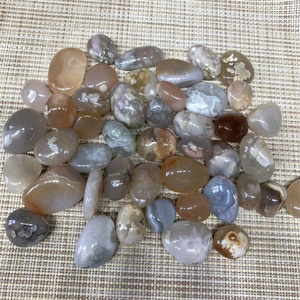 Bulk Wholesale 20-30mm Natural Crystals Gemstone Cherry Blossom Flower <strong>Agate</strong> Crystal Tumbled Stones for <strong>Buyer</strong> - Product Image 2