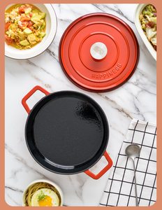 新製品カスタマイズエナメル調理器具セット調理鍋エナメルポーランドエナメルポット - Product Image 5
