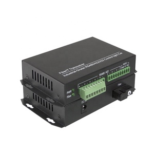 工业 RS485/RS422/RS232 双向数据单模串行光纤转换器