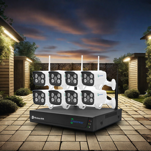 8CH H.265 sistema di telecamere di sicurezza IP WiFi esterno 2MP Wireless CCTV NVR kit di rilevamento del movimento grandangolare HDD ODM personalizzabile - Product Image 6