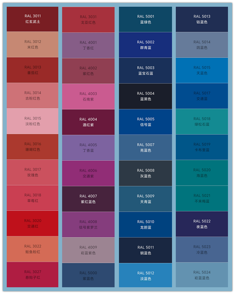multiple colors