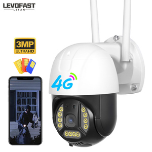 Produttore di LEVOFAST telecamera di sorveglianza esterna HD IP 4G WIFI Auto Tracking 4G macchina fotografica a colori a due vie fotocamera Audio - Product Image 1
