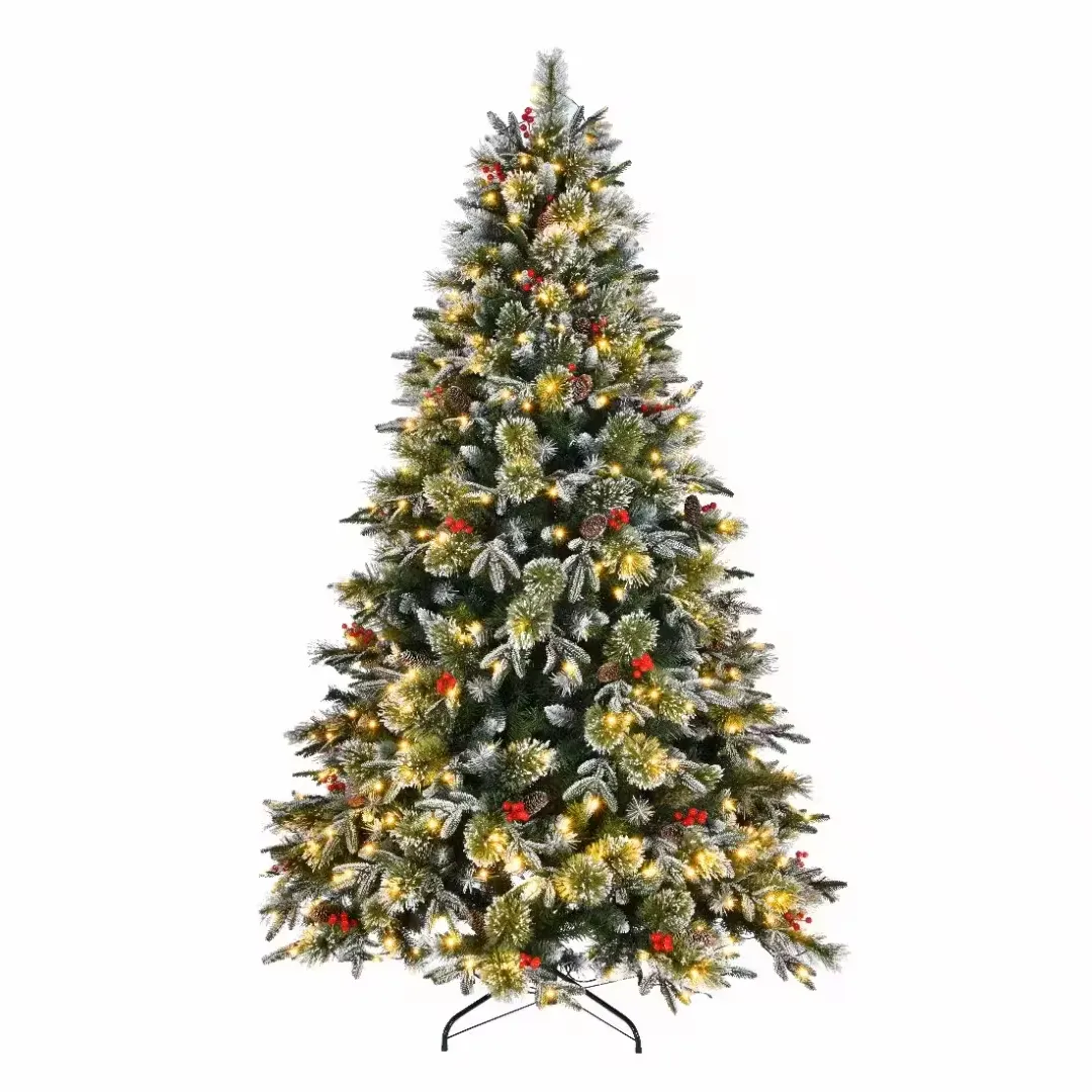 5ft 6ft 7ft 8ft albero di natale all'ingrosso della fabbrica con o senza luce a LED alberi di natale disponibili personalizzati per la vendita