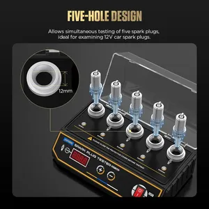 AUTOOL SPT360 Lcd 5 Holes <strong>Auto</strong> Ignition Tester High Voltage 110V 220V Car SPT360 Spark Plug Tester <strong>Testing</strong> <strong>Machine</strong> - Product Image 4