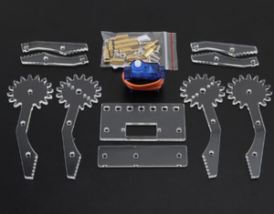 DIYアクリルロボットアームロボットクローマニピュレーターアームSG90ServosスマートグリッパーArduinoメカニカルモデルおもちゃ用 - Product Image 4