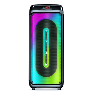 Portable Bluetooth Karaoke Speaker <strong>System</strong> - Audio Recording <strong>Function</strong>, 32 GB USB/SD Card Support, Built-in Rechargeable Battery,