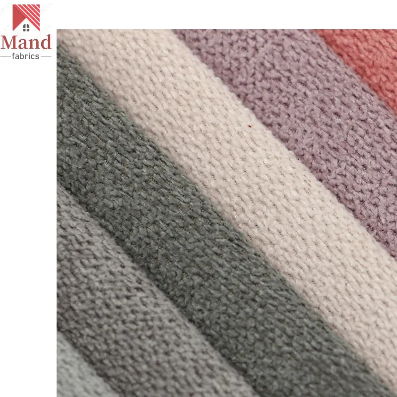 Mand Textil Großhandel hochwertige nordische 100 Polyester Dobby Design gefärbte Oxford Samt Stoff Möbel Polsterung auf Lager