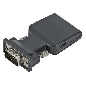 Adaptador portátil VGA a HDMI 1080P Convertidor macho a hembra con datos de entrada de audio VGA a HDMI