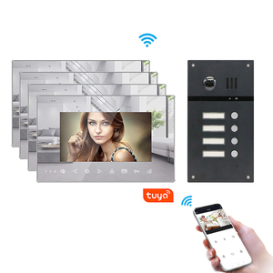 Sistema di videocitofono ip a 2 fili per lavori in appartamento con l'app tuya. Telecomando