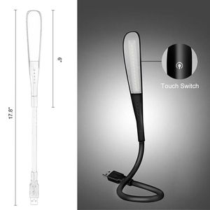 Гибкий сенсорный USB-датчик, ночник, портативные светодиодные фонари, клавиатура для ноутбука, ноутбука, компьютера, настольная лампа для чтения, освещение - Product Image 6