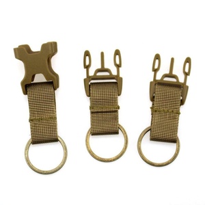 IRONDONKEY Mochila táctica Hebilla al aire libre Hebilla de doble bucle Hebilla de cinta de nailon de plástico Llavero multifuncional - Product Image 5