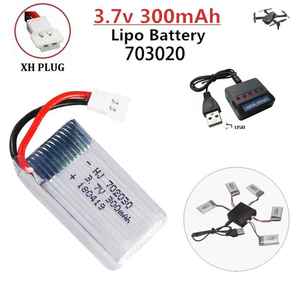 3.7V 300mAh Lithium Polymer (Lipo) bay không người lái Pin cho SYMA X11 E55 fq777 fq17w F180 Hd-1306 RC xe ô tô UAV Pin cho bay không người lái - Product Image 2