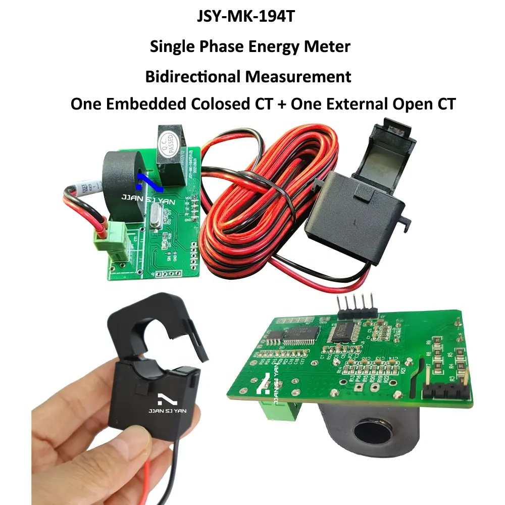 JSY-MK-194T AC Multi-Function ไฟฟ้าวัดพลังงาน Power Monitor เฟสเดียวมิเตอร์สองทิศทางพลังงานโมดูล