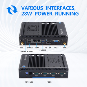 Mini-PC mit Doppelkern DDR4 i3 i5 i7 1115G4 1145G7 4 COM <span class=keywords><strong>RS232</strong></span> RS485 Dual-Nic Win11 <span class=keywords><strong>Linux</strong></span> industrieller lüfterloser Mini-PC für POS-System