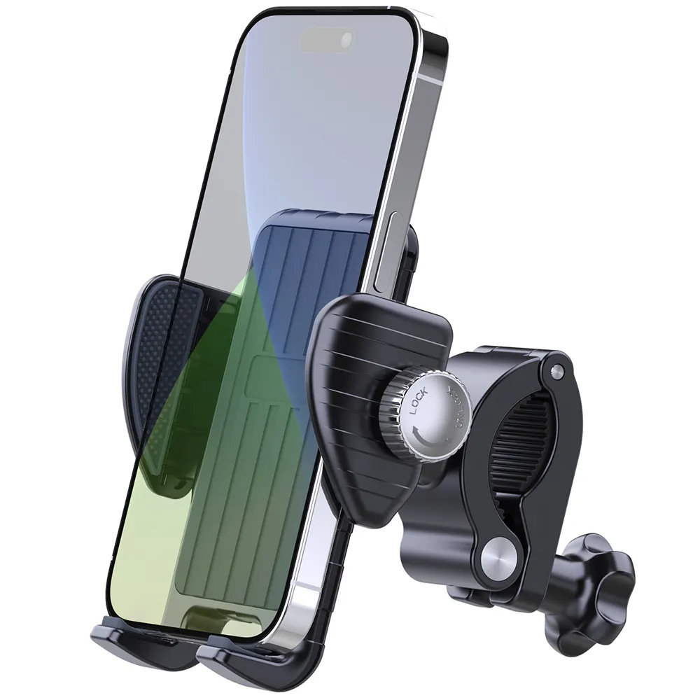 Supporto per telefono da bici con supporto per telefono da moto a installazione rapida 10s per bicicletta compatibile con tutti i telefoni cellulari