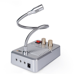Sistema de intercomunicación de alta calidad sin contacto, sistema de intercomunicación bidireccional con micrófono con cable para mostrador de banco, para oficina y Hospital