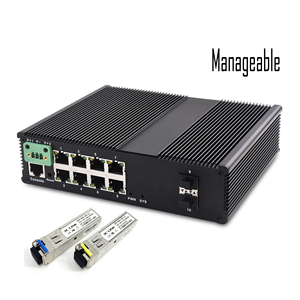 OEM kabul 10 port endüstriyel POE ethernet anahtarı 48V DC 8-PORT 10/100/1000BASE-TX + 2-PORT 1000BASE-FX endüstriyel ETHERNET SWI - Product Image 2