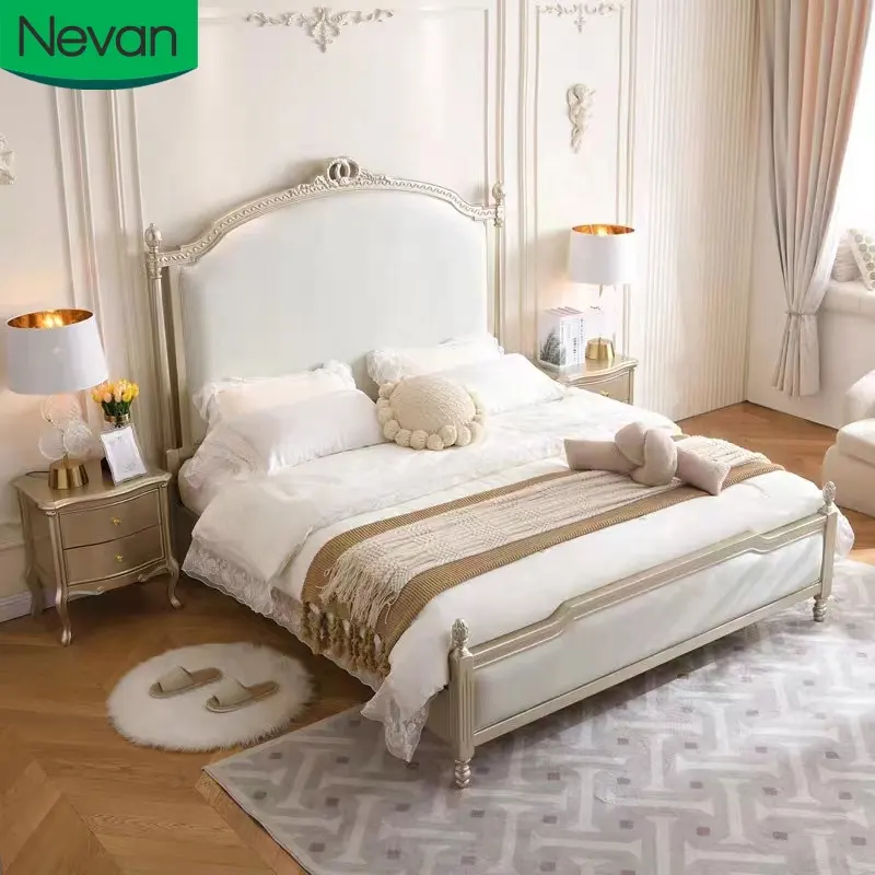 Diseño de estilo moderno modelos de moda muebles para el hogar precio barato cama de lujo con almacenamiento king size marco de madera cama doble