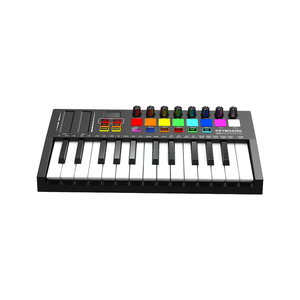 Teclado MIDI de 25 teclas Controlador MIDI de audio profesional Teclado de almohadilla de percusión de arreglo portátil inteligente - Product Image 3