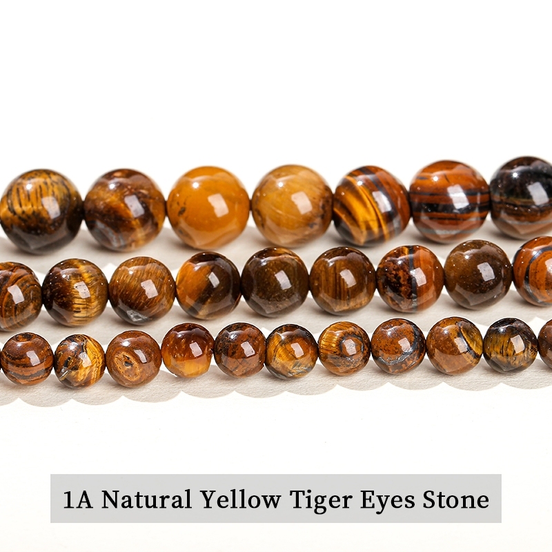1A Pierre naturelle d'oeil de tigre jaune