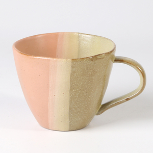 น่าสนใจการออกแบบที่ไม่ซ้ำกัน Rustic Overlap Reactive Glaze Terracotta ชุดถ้วยชาส่วนบุคคลกาแฟแก้วเซรามิคสำหรับของขวัญ - Product Image 5