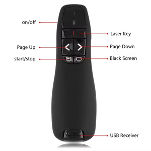 Puntatore Laser Powerpoint Laser rosso presentatore remoto 2.4G RF penna Laser PPT puntatore presentazione con USB