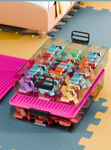 Plastic <strong>Toy</strong> Storage Organizer for Lego <strong>Box</strong> Stackable <strong>Toy</strong> Organizer Bins with Compartments Building Blocks Storage - Product Image 4