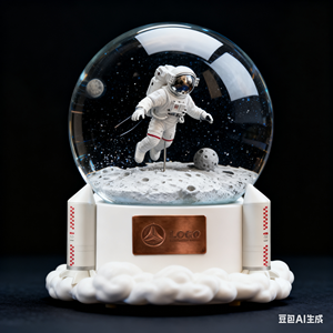 Hình ảnh tùy chỉnh nhựa thủ công thủy tinh Nước toàn cầu Phi Hành Gia snowglobe - Product Image 4