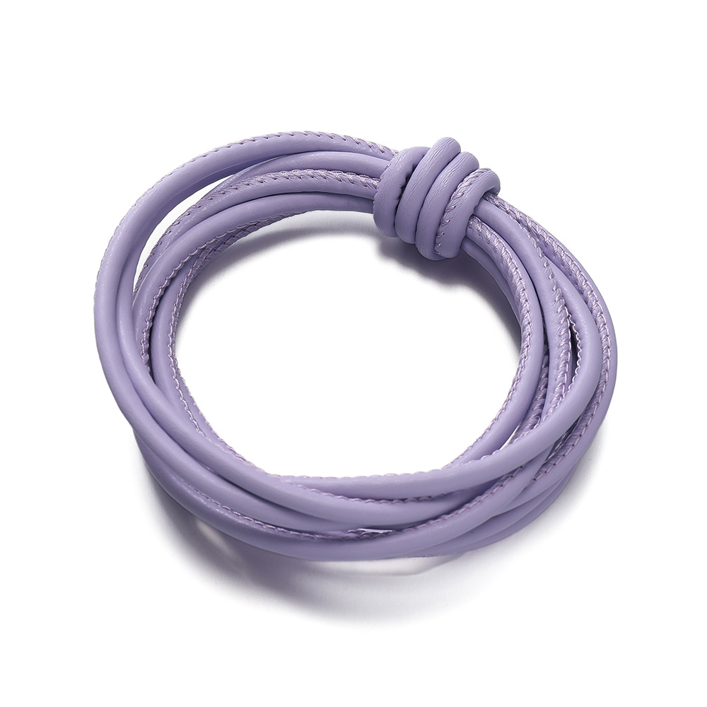 Fil à crocheter à âme en coton PU - violet, 2 mètres