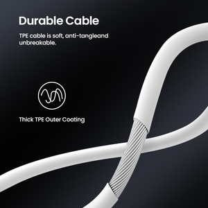 สายดาต้าซิลิโคน PD 65W สีขาว2 in 1สายดาต้า USB Type C สายดาต้าสำหรับโทรศัพท์ดีไซน์เรียบง่าย - Product Image 6
