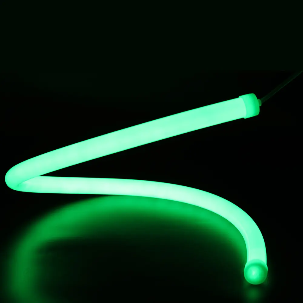 แถบไฟนีออน LED กลม LED ยืดหยุ่นได้24V ป้ายโฆษณากลางแจ้งกันน้ำ50 PVC สีขาว IP67 12V 75