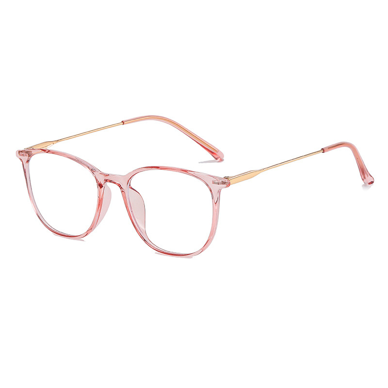 Translucent pink frame with gold legs c5