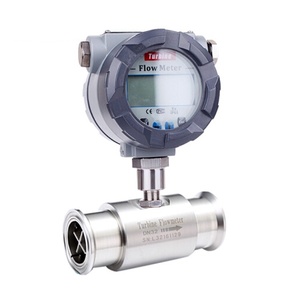 Customizable OEM Sanitary <strong>Flow</strong> Meter <strong>Sensor</strong> Smart Digital Display Liquid Turbine Flowmeter for Water Gas Air Stainless Steel