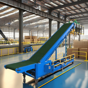 Sistema automático de cinta transportadora de carga y descarga de vehículos, cinta transportadora inclinada para contenedor de camión - Product Image 2
