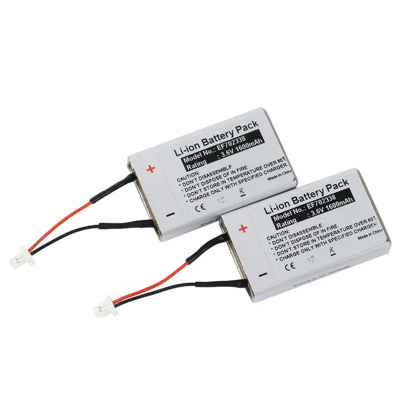 Baterías desechables primarias de litio OEM LiSOCl2 3,6 V 1600mAh EF702338 con enchufe de cable para medidores inteligentes automáticos
