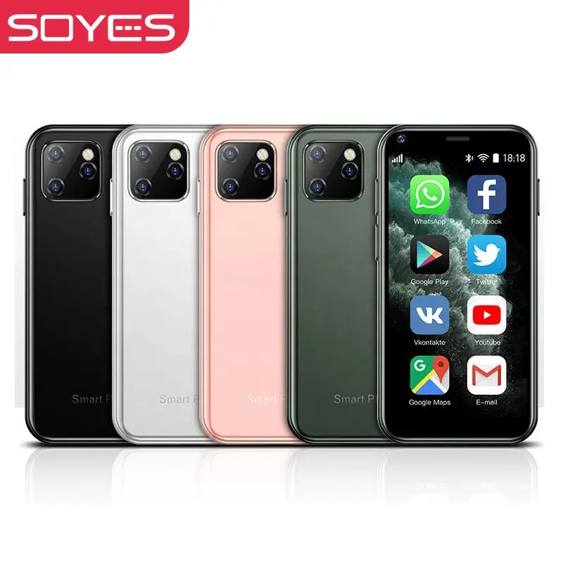 Soyes XS11 Mini Celulares 2.5" Dual SIM 1GB 8GB Android 6.0 Suporte Play Market Smartphone bonito