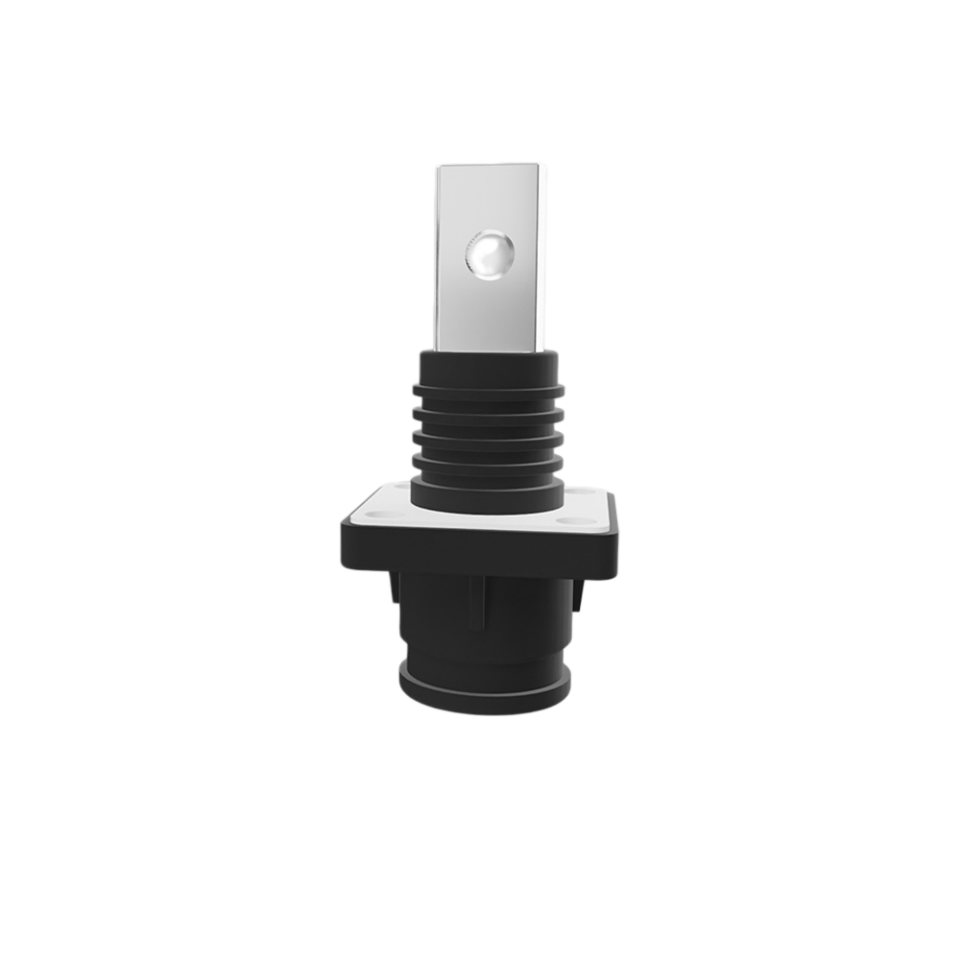 150A 200A Straight Plug Thread Type Socket Black