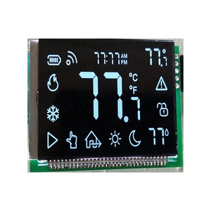 Termostato inteligente personalizado para habitación, botón táctil Lcd, pantalla Va, pantalla de temperatura