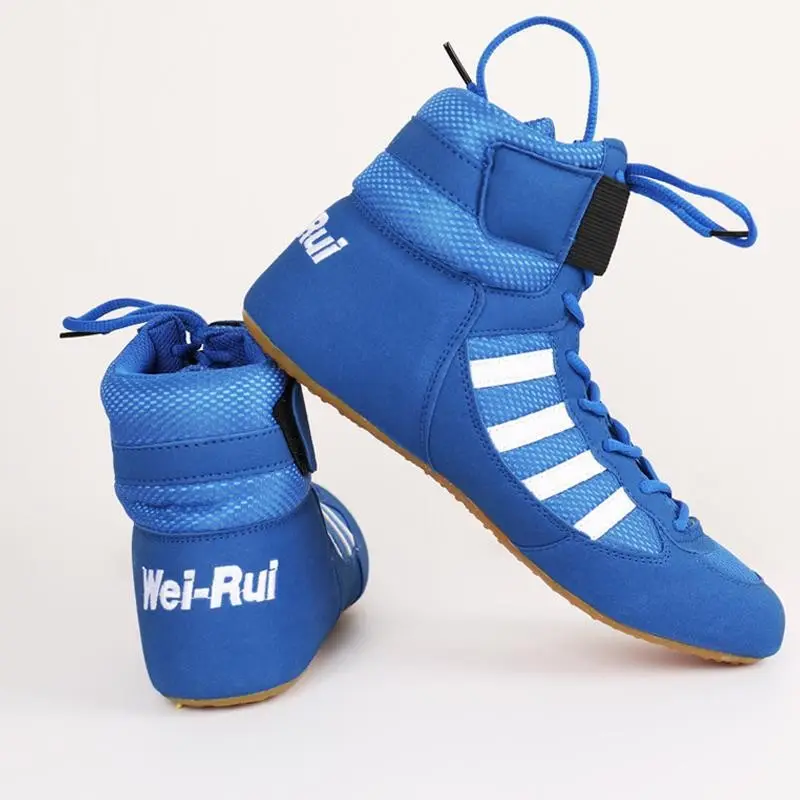 Crea le tue scarpe da wrestling scarpe da boxe da uomo in Mesh traspirante all'ingrosso nuovo stile scarpe da boxe da Wrestling da donna di alta qualità
