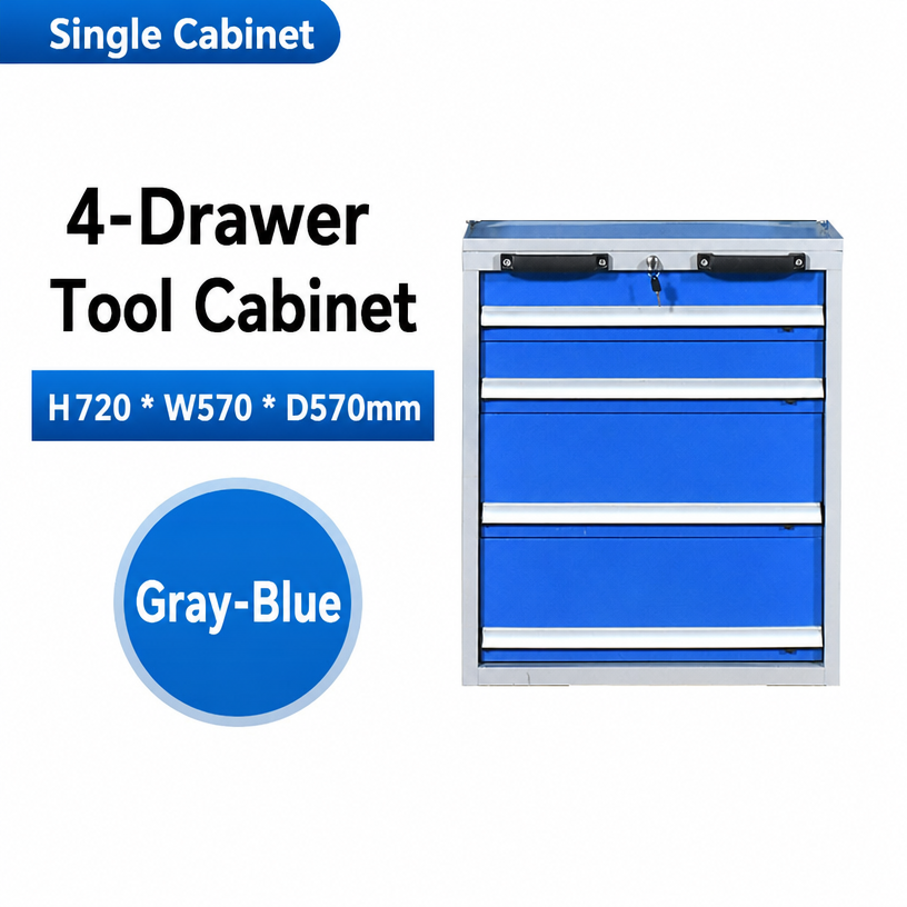 Four drawer tool cabinet