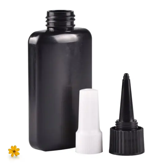 Hotsale 30ml 50ml bottiglie di plastica colorate per smalto per unghie personale diverse dimensioni contenitore per colla per unghie crema per la cura della pelle di bellezza