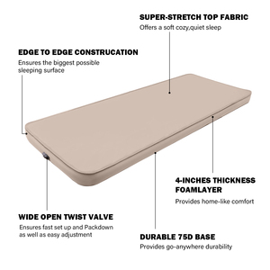 Diskon besar kedaluwarsa matras udara besar, matras tidur berkemah sendiri 10cm untuk berkemah dan tidur - Product Image 3