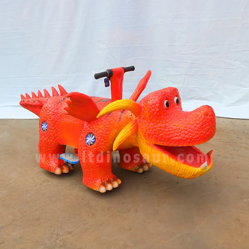 Diversão diversão justo animatronic passeio dragão no brinquedo ao ar livre jarda