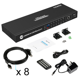 TESmart 16 Port <strong>KVM</strong> <strong>Switch</strong> with EDID16X1 VGA <strong>KVM</strong> <strong>Switch</strong> Panel Keys/Hot Keys/Remote Control Switching 4K30hz <strong>KVM</strong> <strong>Switches</strong>