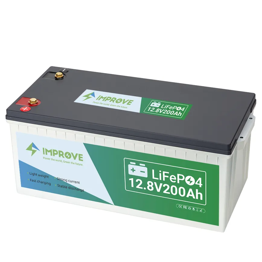 Lifepo4-batería de iones de litio para sistemas de almacenamiento de energía Solar, paquete de batería de ciclo profundo de 12V, 100ah200ah300ah