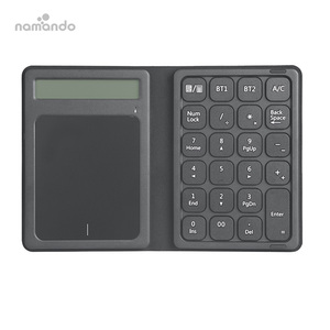 Foldable Wireless <strong>Number</strong> <strong>Keyboard</strong> with Touchpad Portable 2in1 Calculator Wireless <strong>Number</strong> Keypad for Windows Laptop